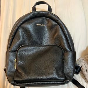 Black leather Michael kors backpack